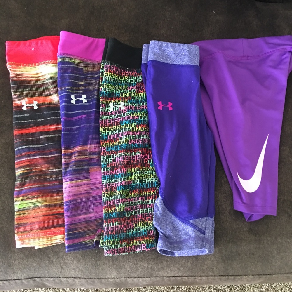 Under armour and Nike crop athletic leggings